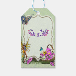 Frühlingsblumen und Schmetterlingsfrüchte Geschenkanhänger