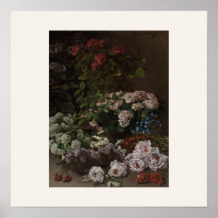 Frühlingsblumen von Monet - Quadratisches Poster