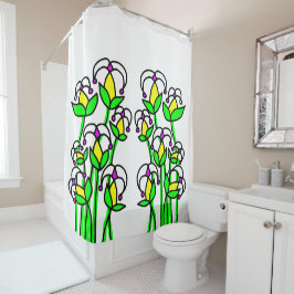 Frühlingsblumen Whimsical 41 Duschvorhang