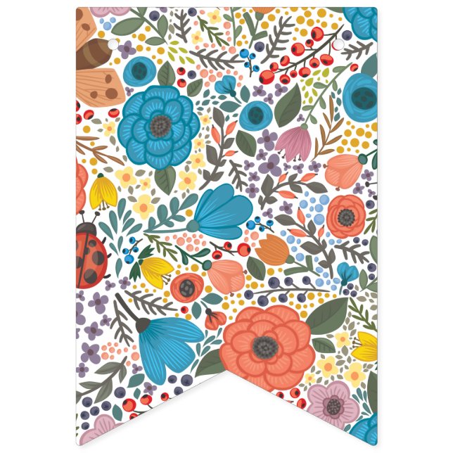 Frühlingsblumen. Wimpelkette (Erste Fahne)