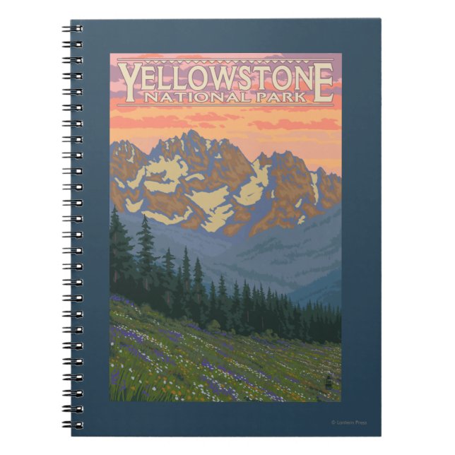 Frühlingsblumen - Yellowstone Nationalpark Notizblock (Vorderseite)