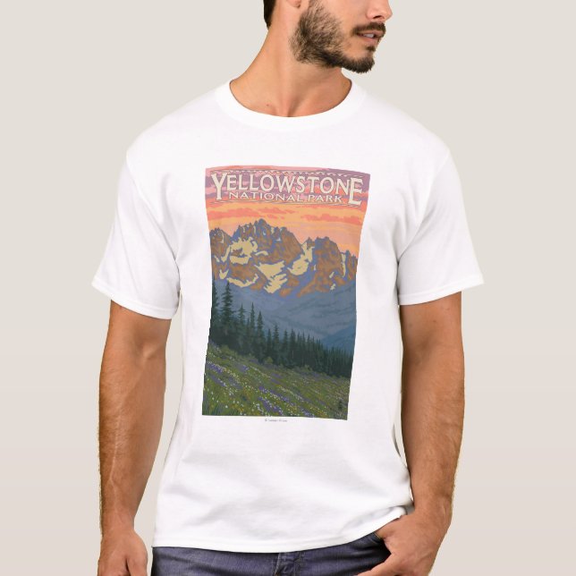 Frühlingsblumen - Yellowstone Nationalpark T-Shirt (Vorderseite)