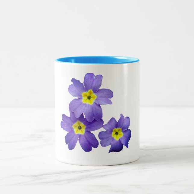 Frühlingsblumen Zwei-Tonen-Tasse Zweifarbige Tasse (Mittel)