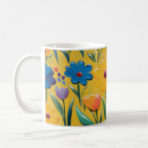 Frühlingsblumendesign Kaffeetasse