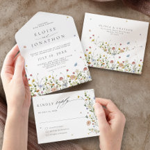 Frühlingsblumengarten Florale Minimalistische Hoch