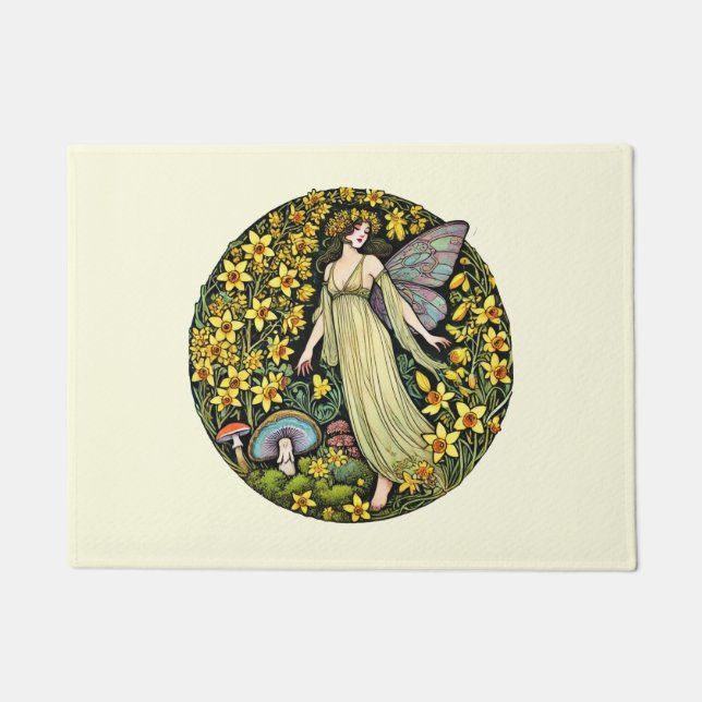 Frühlingsblumenhain Blume Fußmatte (Vorderseite)