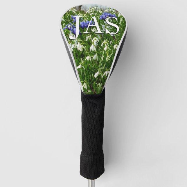 Frühlingsblumenlandschaft am Hang Golf Headcover (Vorderseite)