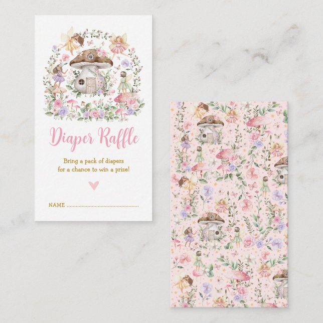 Frühlingsblumenmaus verzauberter Waldschlacker Begleitkarte (Vorne/Hinten)