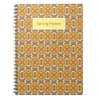 Frühlingsblumenmuster der Blume Notizblock