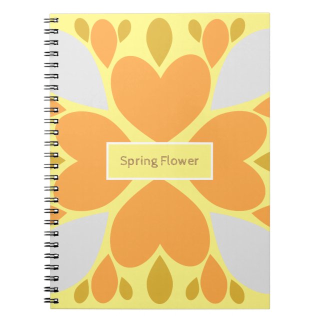 Frühlingsblumenmuster der Blume Notizblock (Vorderseite)