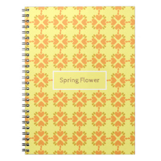 Frühlingsblumenmuster der Blume Notizblock