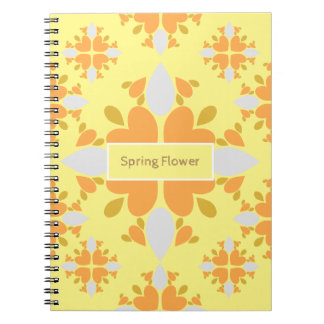 Frühlingsblumenmuster der Blume Notizblock