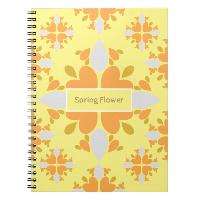 Frühlingsblumenmuster der Blume Notizblock (Vorderseite)