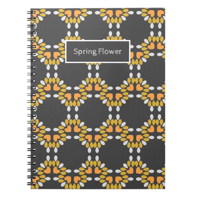 Frühlingsblumenmuster der Blume Notizblock (Vorderseite)