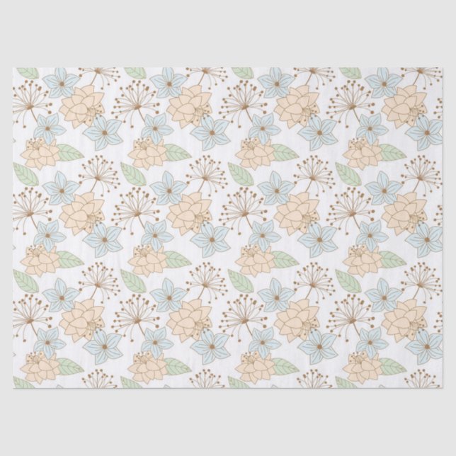Frühlingsblumenpapier Seidenpapier (Vorderseite)