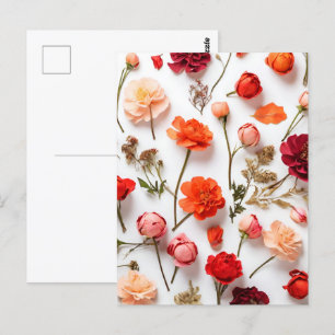 Frühlingsblumensammlung Postkarte