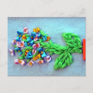 Frühlingsblumenstrauß der Blumen Postkarte