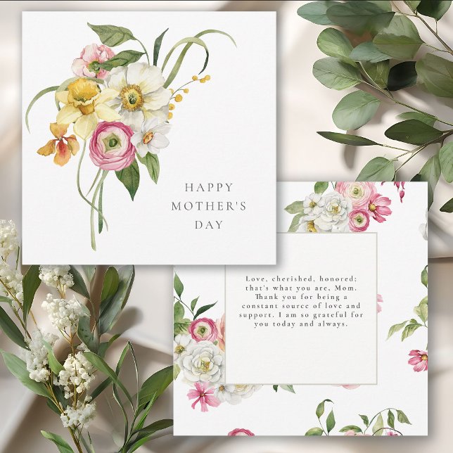 Frühlingsblumenstrauß Muttertags-Einladung Einladung (Von Creator hochgeladen)
