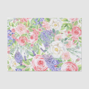 Frühlingsblumenzettel - Lebhaftes Blumengeschenk Seidenpapier