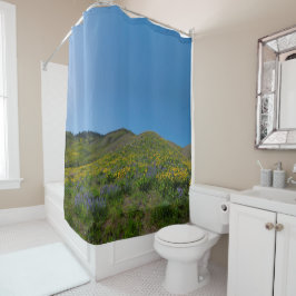 Frühlingsblüte der Wüste Duschvorhang