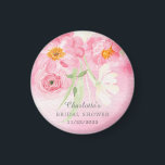 Frühlingsblüte florales Brautparty Magnet<br><div class="desc">Atemberaubendes Blumendesign mit herrlichen Frühlingsblumen in Aquarellfarben,  darunter Rosa Kirschblüten.  Besuchen Sie unseren Shop,  um unsere gesamte Frühjahrsblütenkollektion zu sehen.</div>