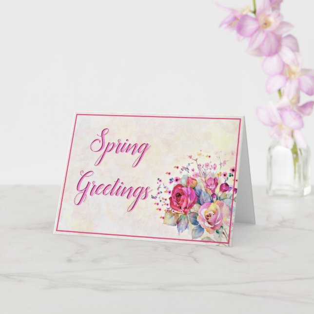 Frühlingsblüte Karte (Orchidee)