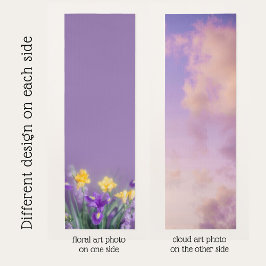 Frühlingsblüte & Lavendel Himmel Reversible Yogamatte
