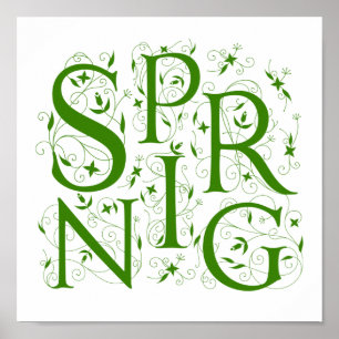 Frühlingsblüte Poster