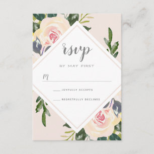 Frühlingsblüte   RSVP-Hochzeitkarte RSVP Karte