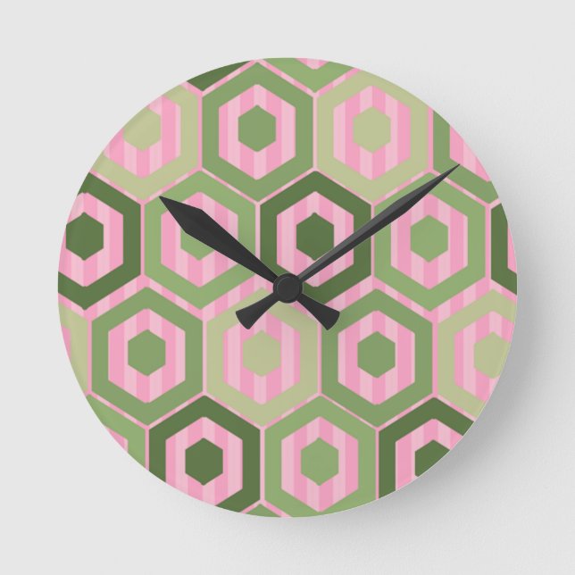 Frühlingsblüte Runde Wanduhr (Vorderseite)