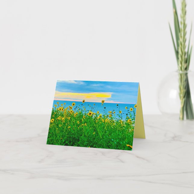 Frühlingsblüten auf See Karte  (Vorderseite)