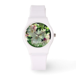 Frühlingsblüten Blume Crabappella 2 Personalisiert Armbanduhr