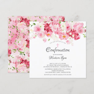 Frühlingsblüten Blumenbestätigung Einladung