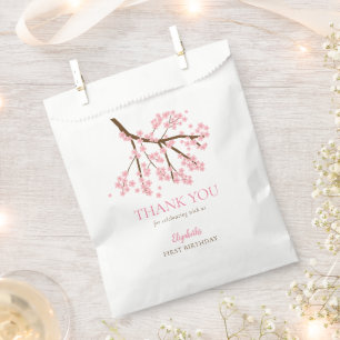 Frühlingsblüten der ersten Geburtstagsfeier Niedli Geschenktütchen