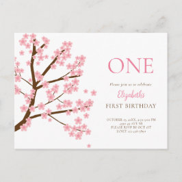 Frühlingsblüten der ersten Geburtstagsfeier Niedli Postkarte