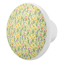 Frühlingsblüten-Explosion-Muster Keramikknauf
