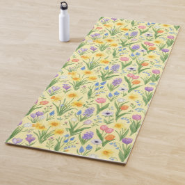 Frühlingsblüten-Explosion-Muster Yogamatte