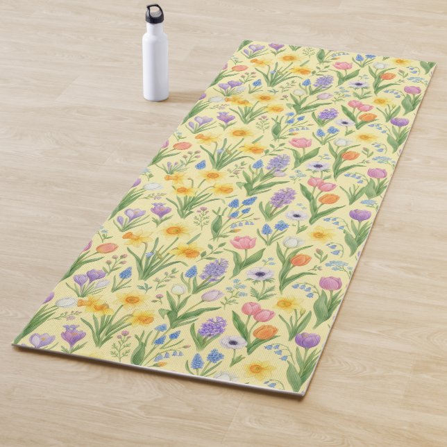 Frühlingsblüten-Explosion-Muster Yogamatte (Beispiel)