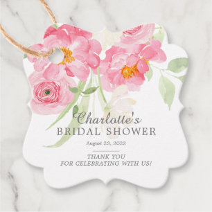 Frühlingsblüten florales Brautparty Gefälligkeitst Geschenkanhänger