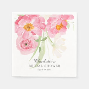 Frühlingsblüten florales Brautparty Napkins Serviette