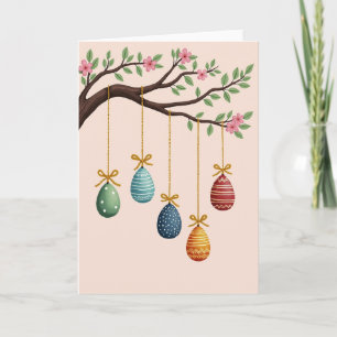 Frühlingsblüten-Hängeschmuck-Karte Karte