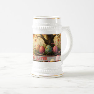 Frühlingsblüten-Magie mit Oster-Ei-Pracht Bierglas