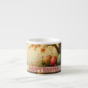 Frühlingsblüten-Magie mit Oster-Ei-Pracht Espressotasse