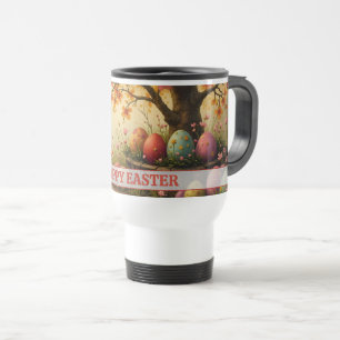 Frühlingsblüten-Magie mit Oster-Ei-Pracht Reisebecher