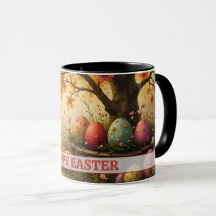 Frühlingsblüten-Magie mit Oster-Ei-Pracht Tasse