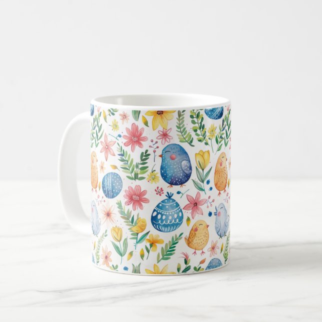 Frühlingsblüten Ostern 3 Kaffeetasse (Vorderseite Links)
