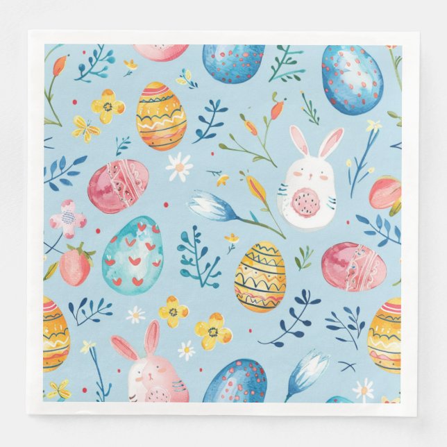 Frühlingsblüten Ostern 4 Serviette (Vorderseite)