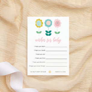 Frühlingsblüten Rosa Schmetterling Wünsche für Bab Mitteilungskarte