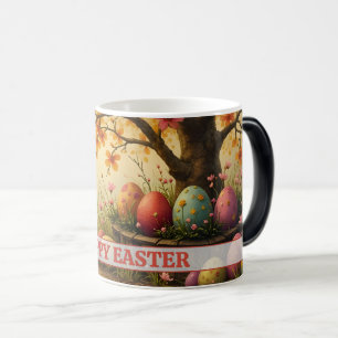 Frühlingsblüten-Zauber mit Oster-Ei-Pracht Verwandlungstasse