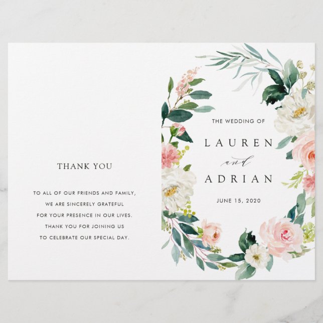 Frühlingsblütenschurz-Faltenkursprogramm (Vorderseite)